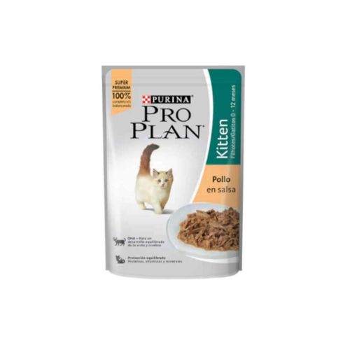 Pro Plan Gato Kitten Sabor Pollo en Salsa Pouch x 85 gr
