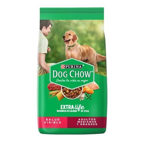 Dog Chow Perro Adulto Raza Mediana/Grande x 1,5 kg S/Colorantes Artificiales