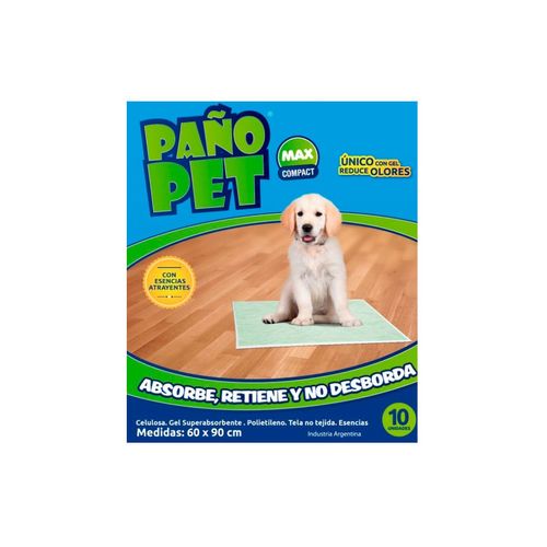 Alfombra Sanitaria Max Compact x 10 unidades Pañopet