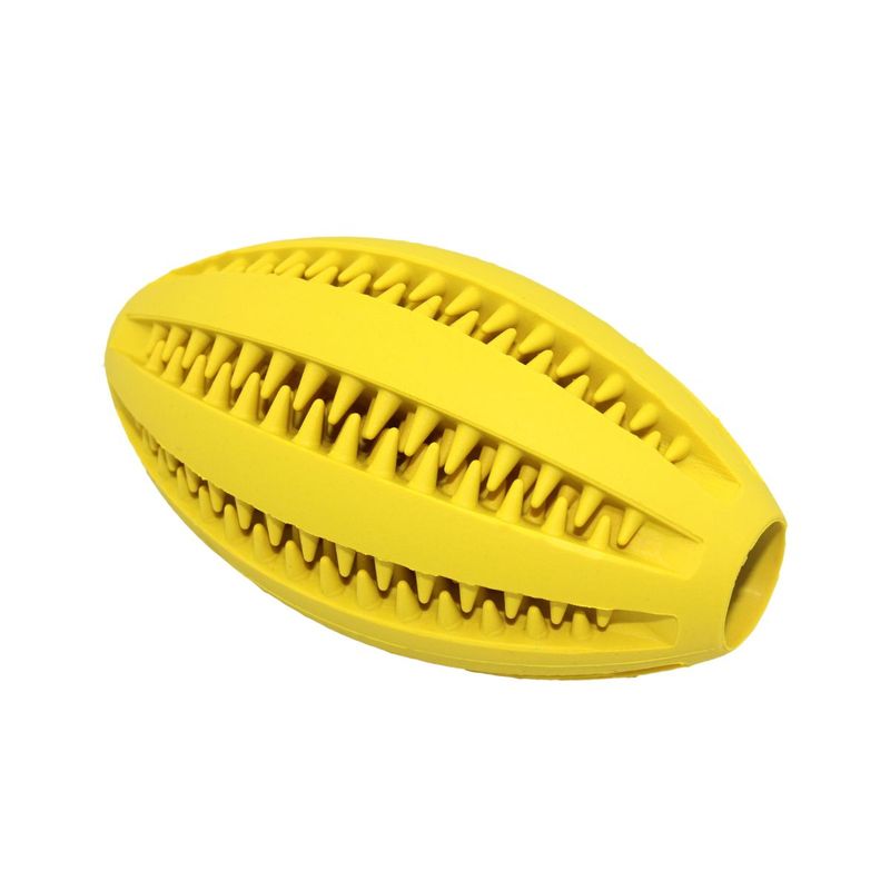 Juguete-Pelota-de-Rugby-Menta-de-Caucho-Natural-11-cm-Denta-Fun-Bestia-Peluda
