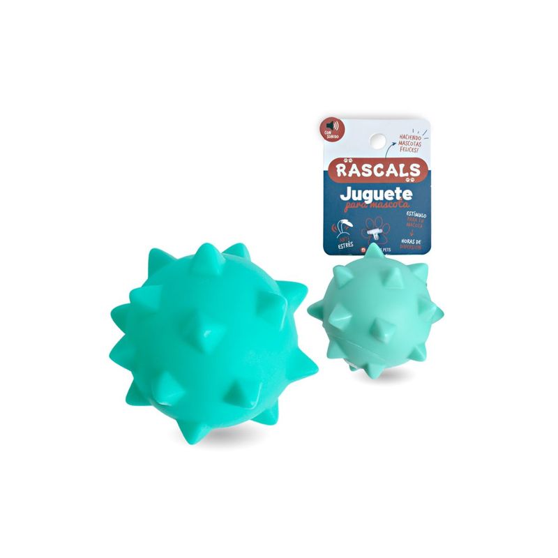 Juguete-Pelota-Erizo-Azul-Rascals