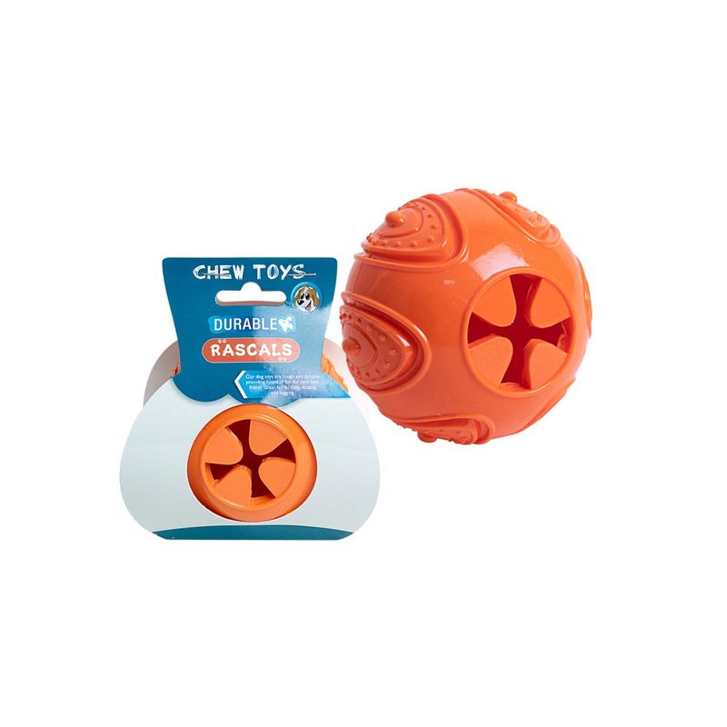 Juguete-Pelota-Naranja-Dispensador-de-Alimento-Rascals