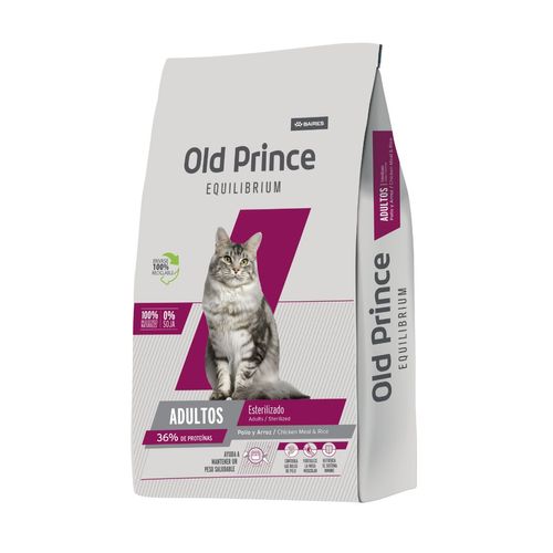 Old Prince Equilibrium Gato Adulto Esterilizado x 7,5 kg