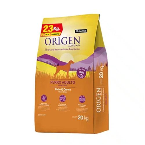 Origen By Company Perro Adulto x 20 kg + 3 kg