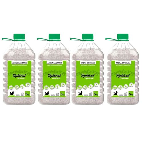 Piedras Aglomerantes Rubicat Original Pack de 4 Bidones x 5 kg