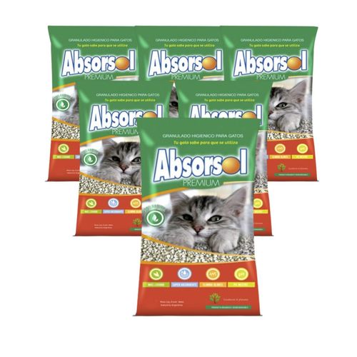 Piedras Sanitarias Absorsol Premium Pack de 6 Bolsas x 2 kg
