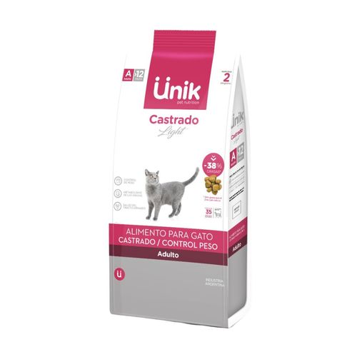 Unik Gato Adulto Castrado/Light x 2 kg
