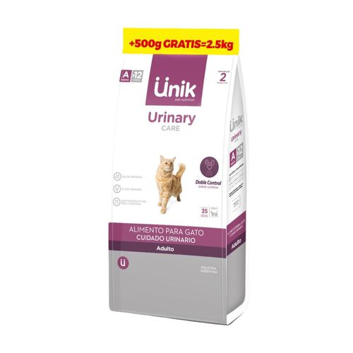Unik Gato Adulto Urinary Care x 2 kg + 500 gr