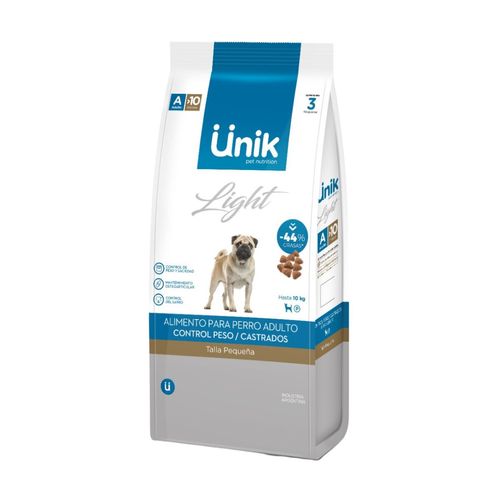 Unik Perro Adulto Light Raza Pequeña x 3 kg