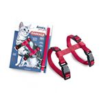 Arnes-para-Gatos-Regulable-con-Correa-de-120-cm-Roja-Rascals