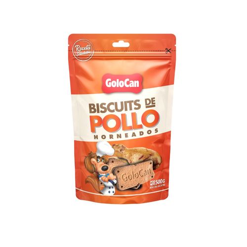 Biscuits de Pollo Horneados para perros x 500 gr Golocan