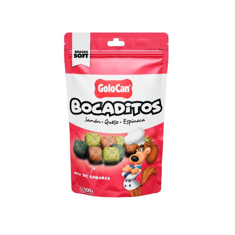 Bocaditos-Blandos-Para-Perros-Sabor-Jamon-Queso-y-Espinaca-x-500-gr-Golocan