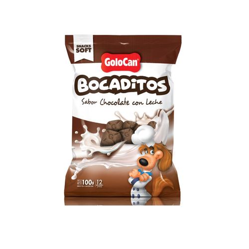 Bocaditos Blandos Para Perros Sabor Chocolate con Leche x 100 gr Golocan