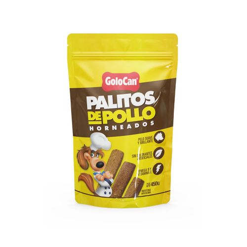 Palitos de Pollo Horneados Para Perros x 450 gr Golocan