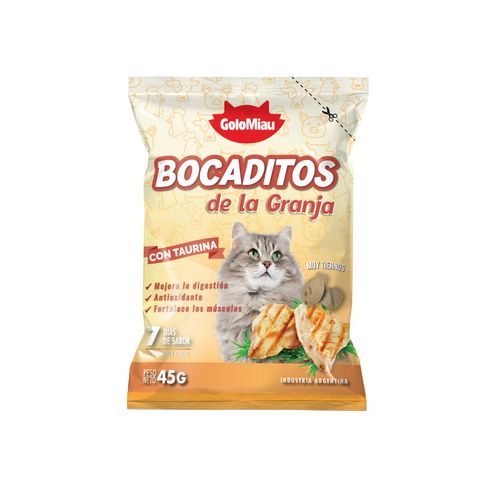 Bocaditos de la granja Para Gatos x 45 gr Golomiau