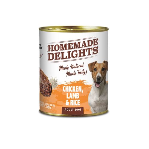 Homemade Delights Perro Adulto Chicken Lamb and Rice Lata x 340 gr