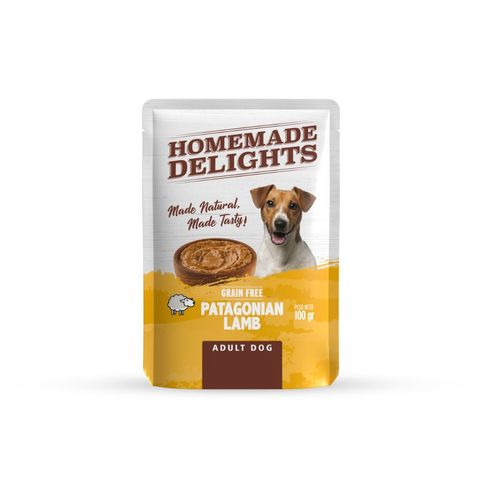 Homemade Delights Perro Adulto Patagonian Lamb Pouch x 100 gr