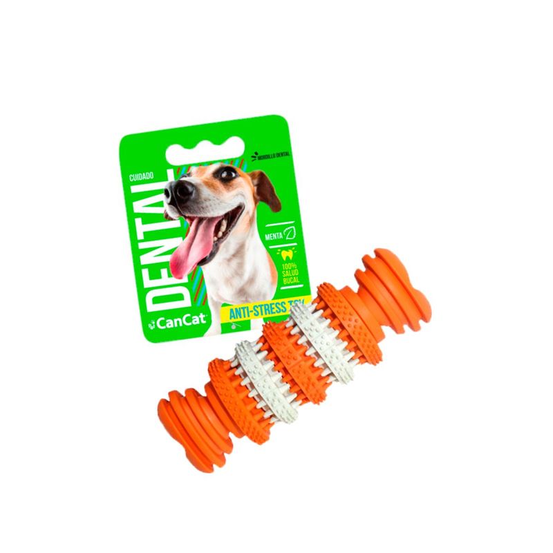 Juguete-Hueso-Menta-de-Caucho-Natural-11.5-cm-Denta-Fun-Bestia-Peluda