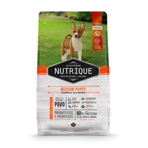 Nutrique Perro Cachorro Raza Mediana x 12 kg