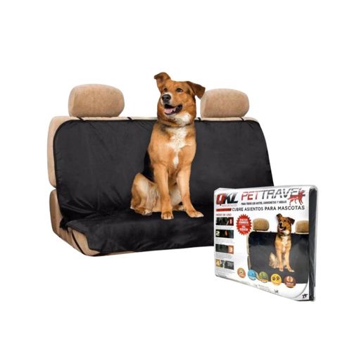 Funda de Asiento para auto de Tela de Avión Negra Pet Travel Full