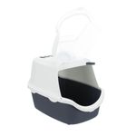 Bandeja-Sanitaria-Vico-40-x-40-x-56-cm-Gris-y-Blanco-con-Palita-y-Carbon-Activado-Trixie