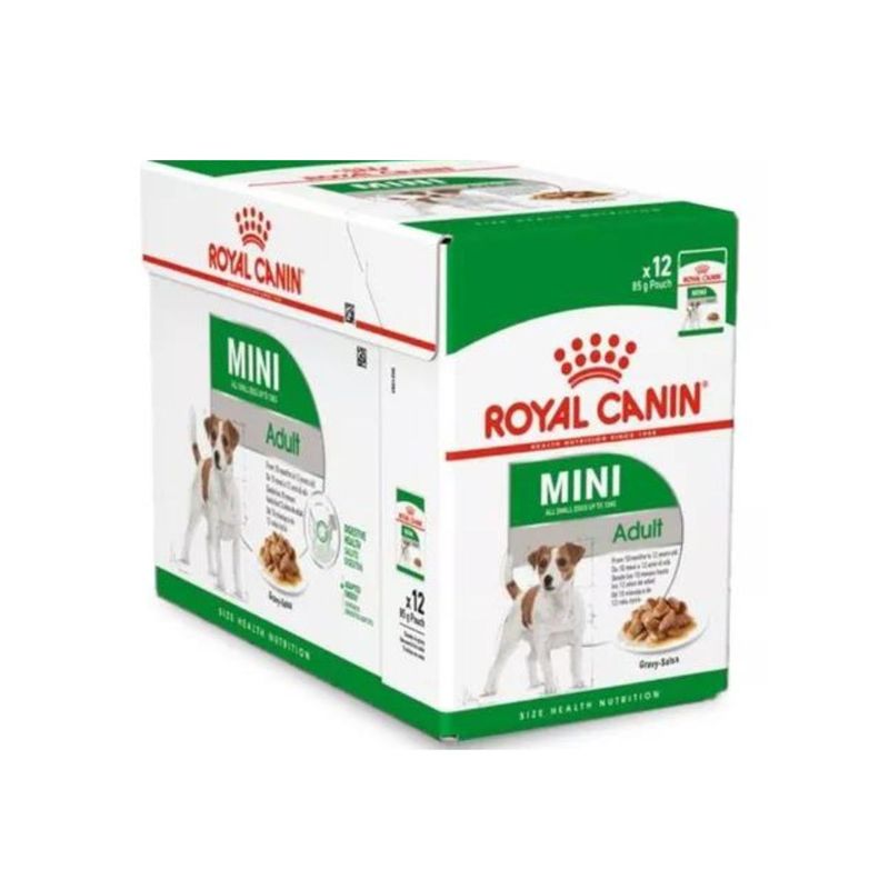 Royal-Canin-Perro-Mini-Adulto-Pouch-Caja-de-12-Unid-x-85-gr