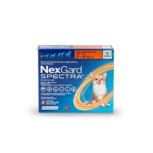 Nexgard Spectra Bocado Masticable para Perros de 2 a 3,5 kg