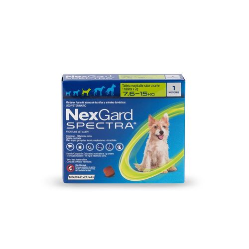 Nexgard Spectra Bocado Masticable para Perros de 7,5 a 15 kg