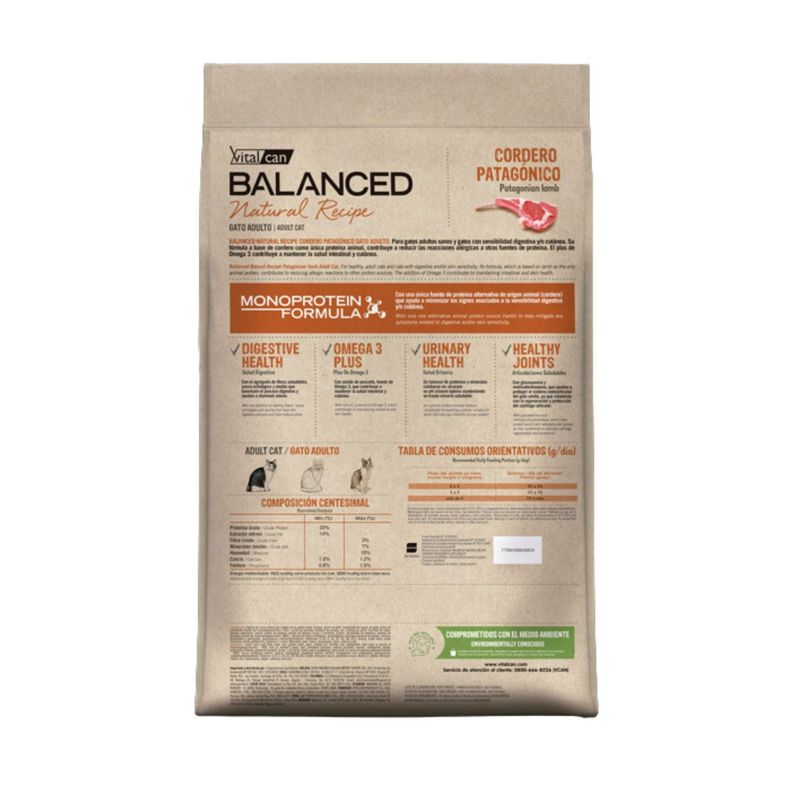 Vitalcan-Balanced-Gato-Adulto-Natural-Recipe-Cordero-x-3-kg