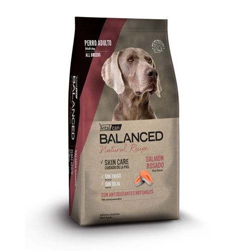 Vitalcan Balanced Perro Adulto Natural Recipe Salmón x 15 kg