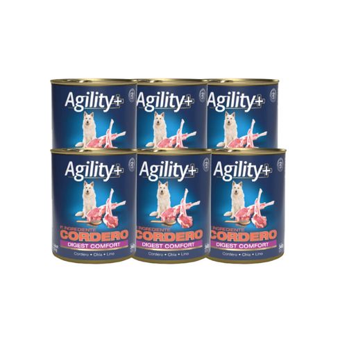 Agility+ Perro Adulto Digest Comfort Pack de 6 Latas x 340 gr c/u