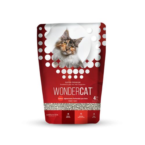 Piedras Aglomerantes Wondercat Esferas de Bentonita Seducción x 4 kg
