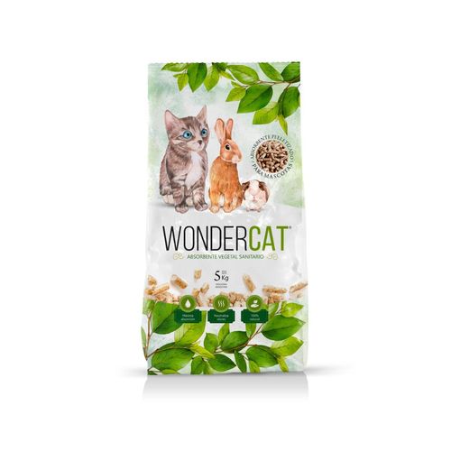 Piedras Sanitarias Wondercat Vegetales x 5 kg