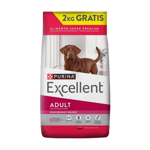 Excellent Perro Adulto Raza Mediana/Grande x 20 kg + 2 kg