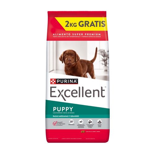 Excellent Perro Cachorro Raza Mediana/Grande x 20 kg + 2 kg