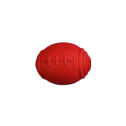Juguete Pelota Rugby para Snacks de Caucho Natural 8 cm Bestia Peluda