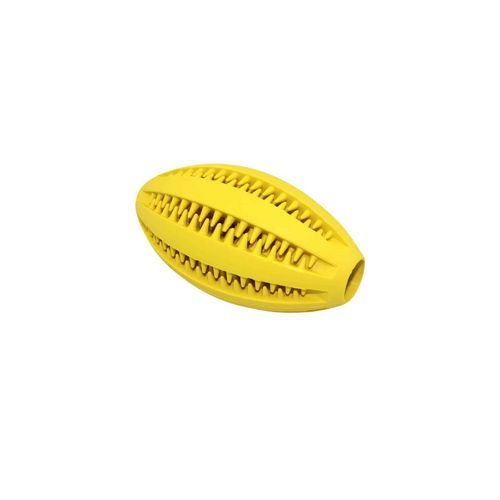 Juguete Pelota de Rugby Menta de Caucho Natural 9 cm Denta Fun Bestia Peluda