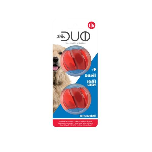 Juguete Pelota con Chifle 6 cm Zeus Duo