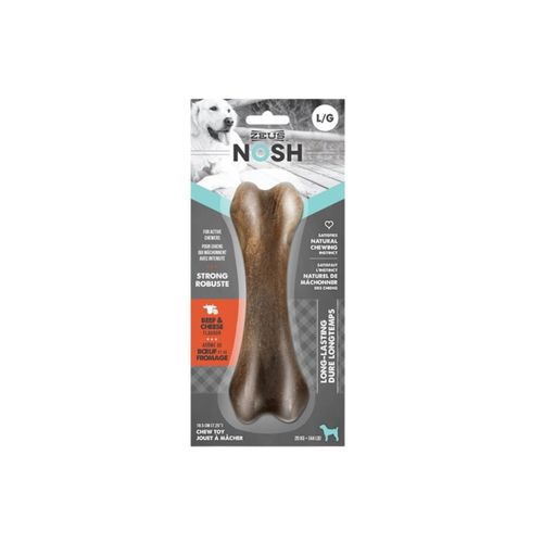 Juguete Hueso Nosh Strong Beef and Cheese Large Zeus