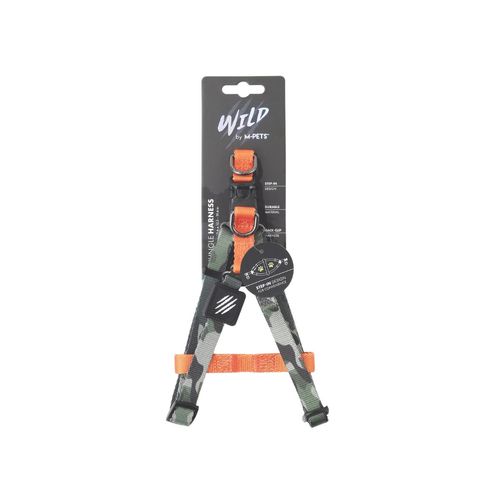 Arnes Wild Poliester Naranja/Camuflado Talle S M-Pets