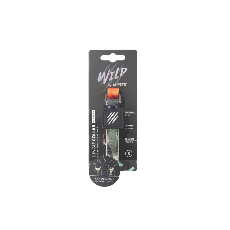 Collar-Wild-Poliester-Naranja-Camuflado-Talle-S-M-Pets