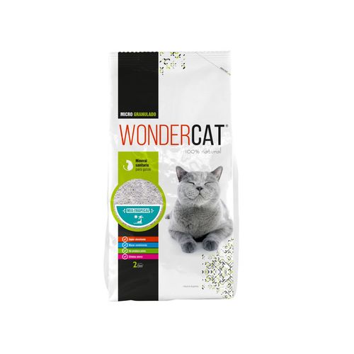 Piedras Aglomerantes Wondercat Micro Granulado Mix Tropical x 1,8 kg