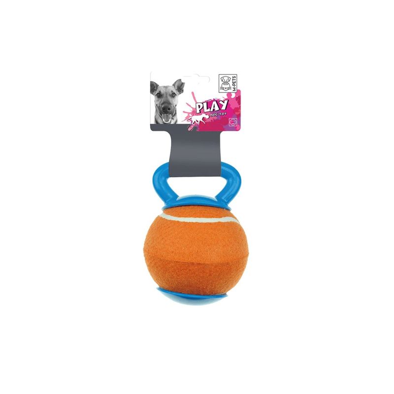 -Juguete-Baggy-Ball-Naranja-y-Azul-para-perros-M-Pets