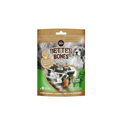 Snacks Better Bones de Cordero Recubiertos de Pollo para Perro 9 unidades Zeus