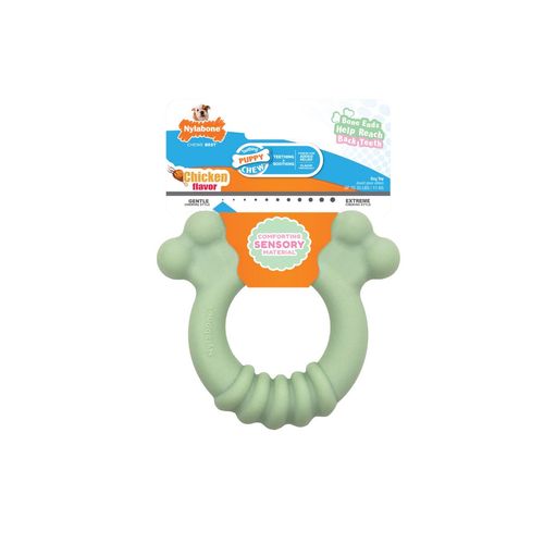 Juguete Anillo para Cachorros Sabor Pollo Nylabone