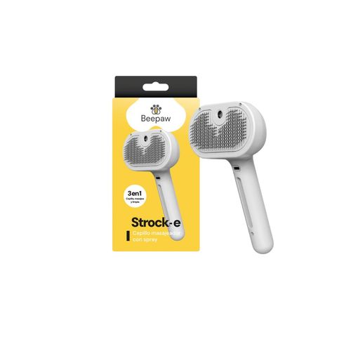 Cepillo con Vapor y Cardina Strok-e Blanco Beepaw
