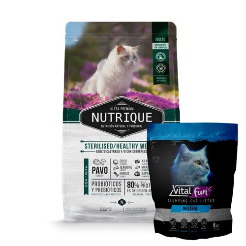 Nutrique Gato Adulto Castrado/Control de Peso x 7,5 kg