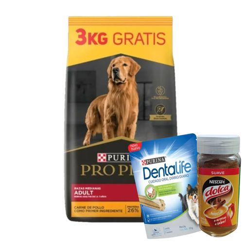 Pro Plan Perro Adulto Raza Mediana x 15 kg + 3 kg