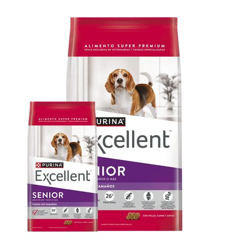 Excellent Perro Adulto Senior x 15 kg