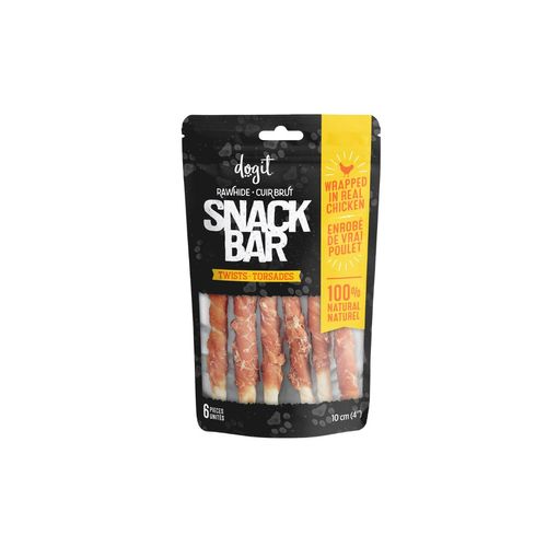 Snack Bar Palitos con Pollo Envuelto 6 Piezas para perros Dogit